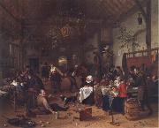 Jan Steen Merry Company in an inn oil painting